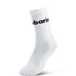 Barebarics - Barefoot Socks - Crew - White - Big logo