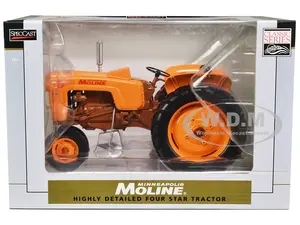 Minneapolis Moline Four Star Narrow Front Tractor Orange "Classic Series" 1/16 Diecast Model by SpecCast