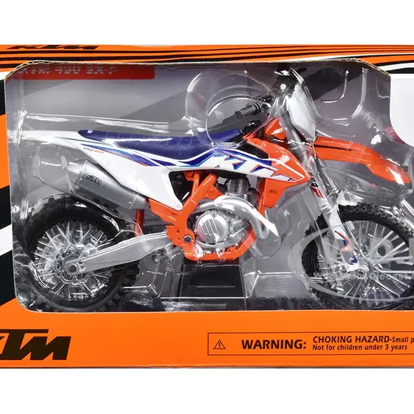 KTM 450 SX-F Dirt Bike Motorcycle Orange and White 1/12 Diecast Motorcycle Model by New Ray