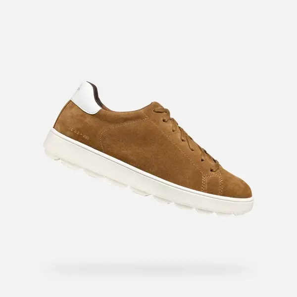 Light brown men's sneakers Geox Spherica ECUB-1 - Men