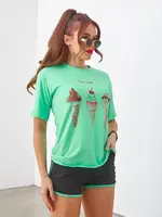 Resti Women's sports set with t-shirt and shorts Ice Cream