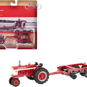 Farmall 460 Tractor Red with Disk "Case Agriculture" Series 1/64 Diecast Model by ERTL TOMY