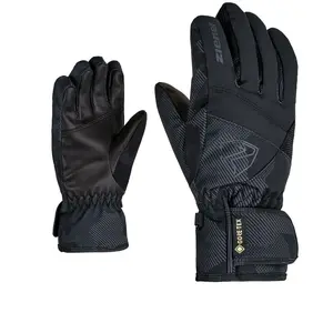 Ziener LEIF GTX JUNIOR 6,5, black gray ink camo Dětské rukavice
