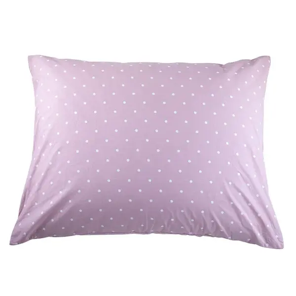 Bavlněné kombinovatelné povlečení PUNTÍK růžová polštář 70 x 90 cm