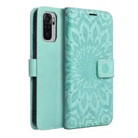 Flipové pouzdro MEZZO Book case pro Xiaomi Redmi Note 10 Pro, mandala green