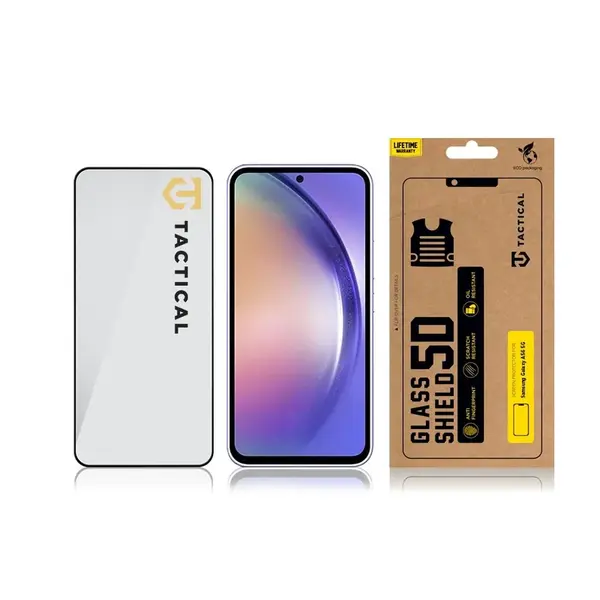 Tvrzené sklo Tactical Glass Shield 5D pro Samsung Galaxy A36/A56, černá