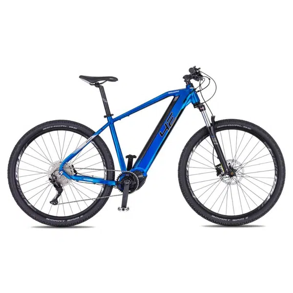 Horské elektrokolo 4EVER Esword Elite M510 29" L (19", 175-185 cm) Sky Blue/Hologram