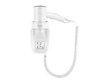 Fén na zeď se zásuvkou pro holicí strojek Valera Premium Smart 1200 Shaver - 1200 W, krémový (533.03/044.05) + dárek zdarma