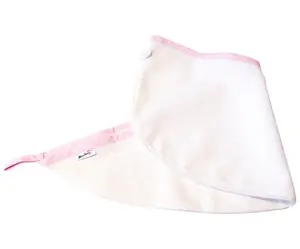 Thermo turban na vlasy MaryBerry Lovely Hair - bílý s růžovým proužkem (7410V04) + dárek zdarma