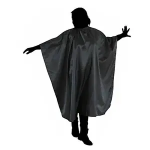 Kadeřnická pláštěnka na stříhání Duko 599B s háčkem - černá + dárek zdarma