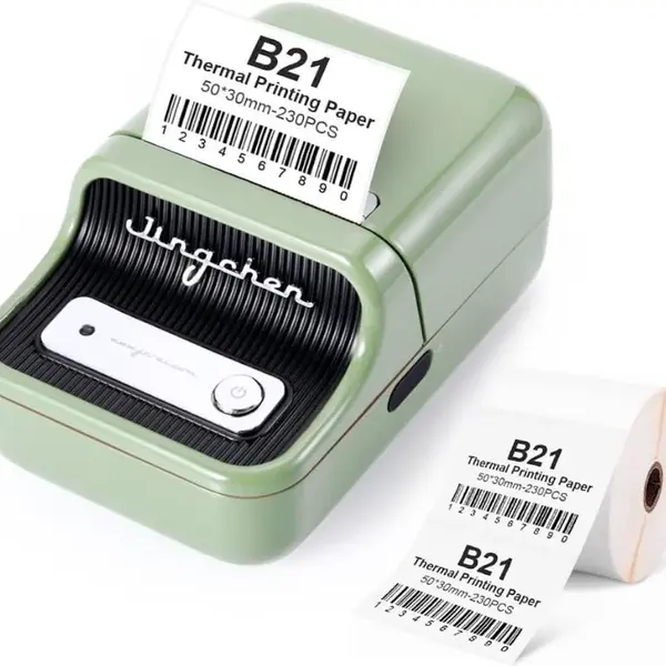 Niimbot B21 Smart 1AC19031602 tiskárna štítků, zelená + role štítků