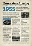 Narozeninové noviny 1955 s vlastním textem a fotografií, S textem