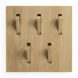 Nástěnný věšák Utilitile - lakovaný dub - Ethnicraft