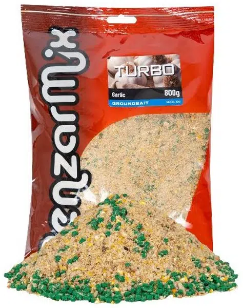 Benzar mix krmítková směs groundbait turbo 800 g - česnek