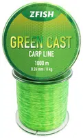 Zfish vlasec green cast carp line - 0,30 mm 1000 m