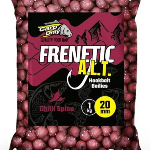 Carp only boilies hookbait frenetic a.l.t. chilli spice 1 kg - 24 mm