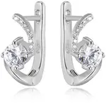 Beneto Stříbrné náušnice s kamínky AGU1164