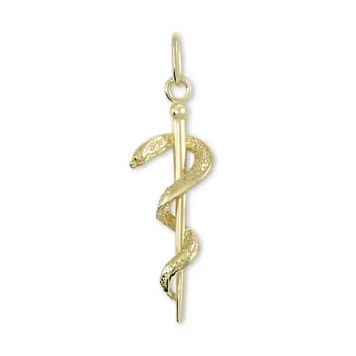 Soliter Zlatý přívěsek Aeskulapova hůl 241 001 00775