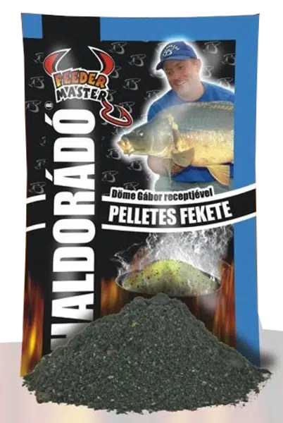 Haldorádó krmítková směs feeder master 1 kg - černé pelety