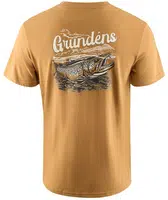 Grundéns tričko leroy brown ss t-shirt whiskey - xxxl