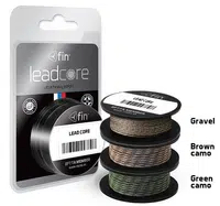 Delphin olověná šňůra leadcore hnedá gravel kamufláž nosnost 45 lb - 5 m