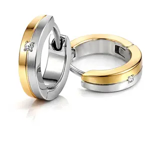 Boccia Titanium Titanové elegantní náušnice s brilianty 0563-04