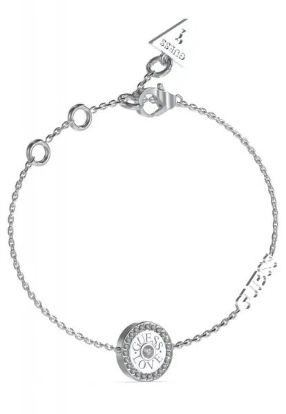 Guess Slušivý ocelový náramek se zirkony Love Guess JUBB04082JWRHS