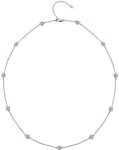 Hot Diamonds Luxusní stříbrný náhrdelník s topazy a pravým diamantem Willow DN130