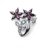 Oliver Weber Půvabná brož s krystaly Aroma 58049