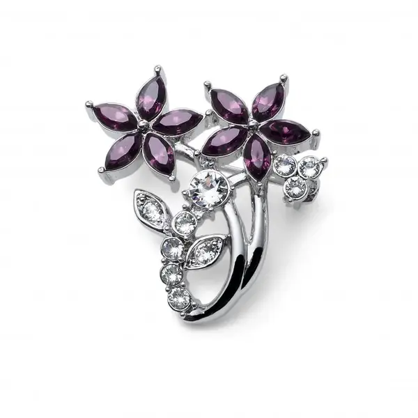 Oliver Weber Půvabná brož s krystaly Aroma 58049