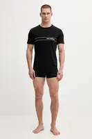 Pyžamo Karl Lagerfeld pánské, černá barva, s potiskem, A4M45007