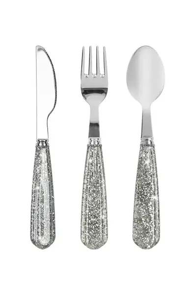 Súprava detského príboru Konges Sløjd SPARKLY CUTLERY 3-pak