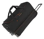 Cestovná taška na kolieskach Travelite Basics Wheeled duffle L Black/orange