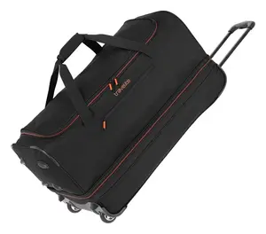Cestovná taška na kolieskach Travelite Basics Wheeled duffle L Black/orange