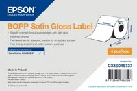 Epson C33S045737 BOPP Satin Gloss, pre ColorWorks, 203mm x 68m, biele samolepiace etikety