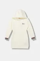 Dětské šaty s příměsí vlny Guess béžová barva, mini, J5BK32 Z1152