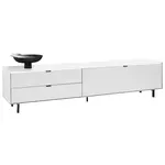 Dieter Knoll NÍZKÁ KOMODA, dub, bílá, 216,8/50,1/46 cm