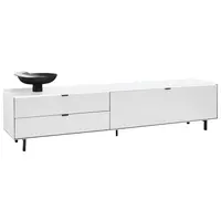 Dieter Knoll NÍZKÁ KOMODA, dub, bílá, 216,8/50,1/46 cm