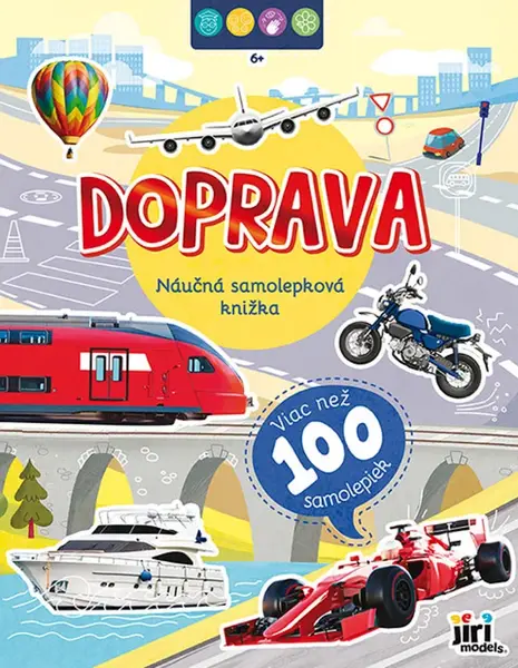 Náučná samolepková knižka 6+ Doprava