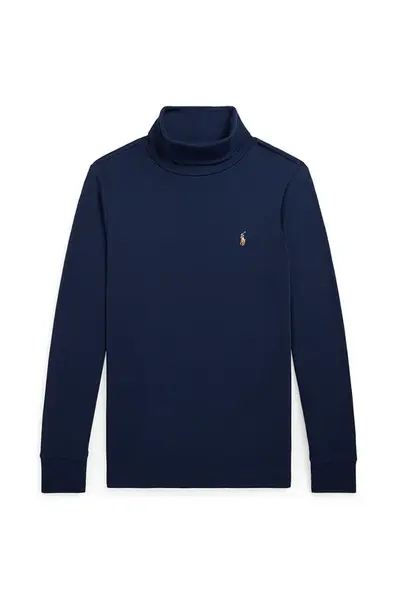 Detská bavlnená košeľa s dlhým rukávom Polo Ralph Lauren