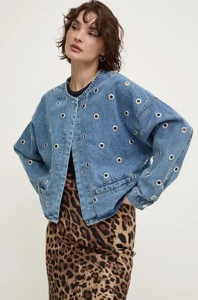 Džínová bunda Answear.LAB dámská, přechodná