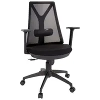 MID.YOU OTOČNÁ ŽIDLE, síťovina, plochá tkanina, černá