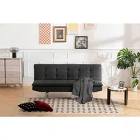 MID.YOU ROZKLÁDACÍ POHOVKA, textil, tmavě šedá