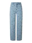 PIECES Džínsy 'PCFlora'  modrá denim / smaragdová / ružová / biela