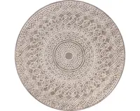 Kulatý koberec Jeans 120 cm, taupe