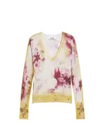 Desigual Sveter  žltá / ružová / biela