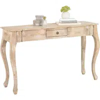 Ambia Home KONZOLA, mangové dřevo, bílá, 130/40/80 cm