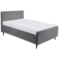 MID.YOU ČALOUNĚNÁ POSTEL, 140/200 cm tmavě šedá