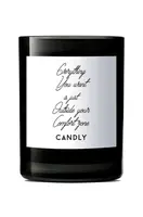 Vonná sójová svíčka Candly Everything you want is just outside your comfort zone 250 g