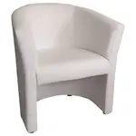 Ti'me KŘESLO, textil, bílá